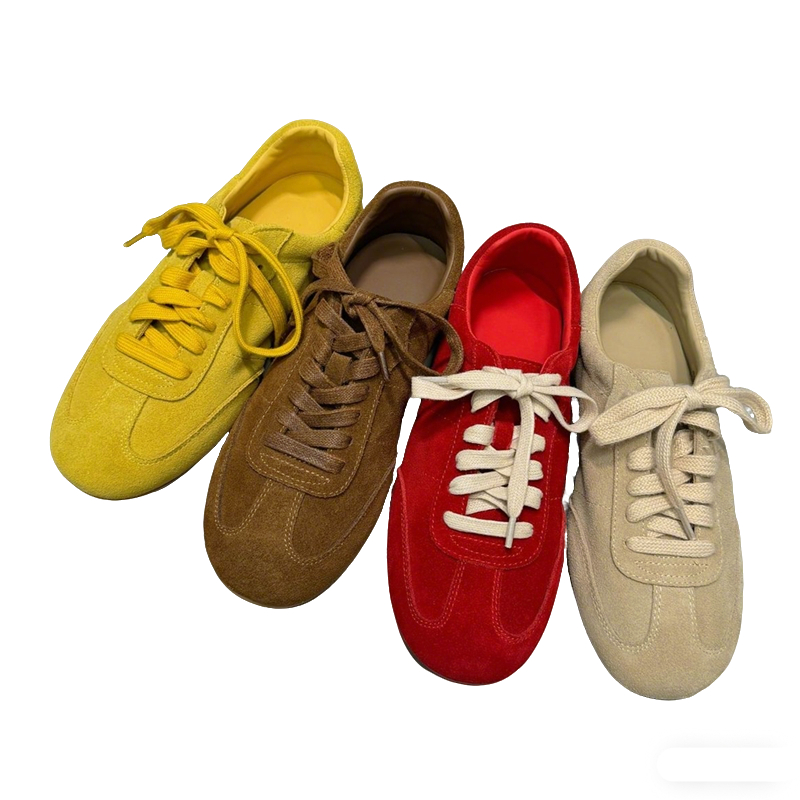 NORAZORA 4 Colors Cow Suede Le - Women'S Yellow Fashion Sneakers recension och pris