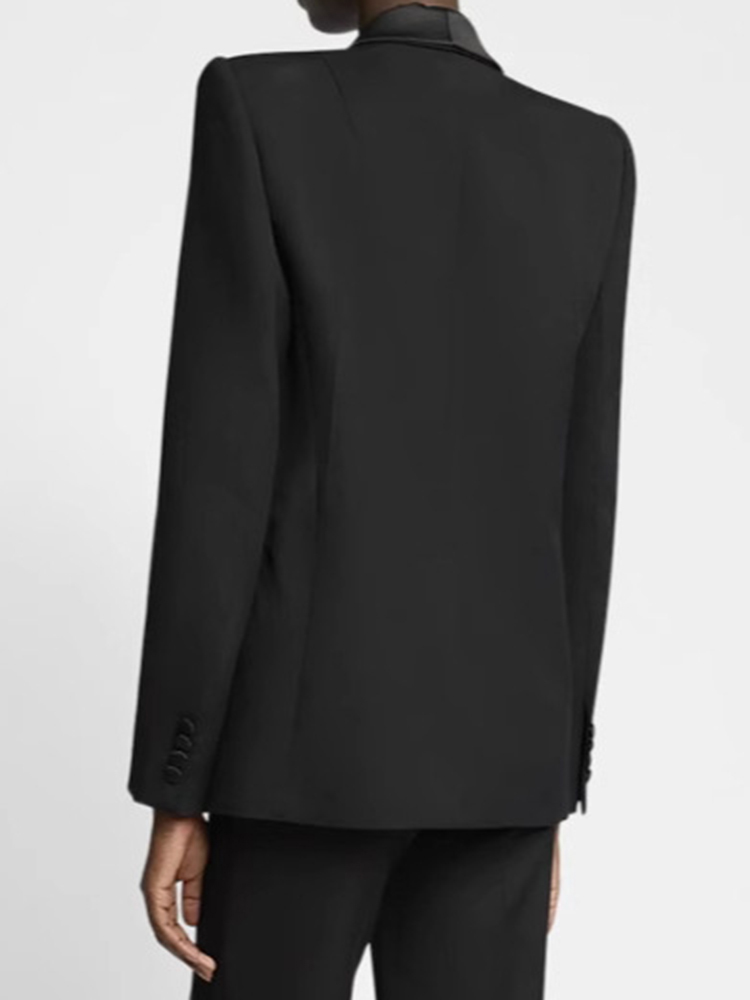 YERMORA Black Slingle Button C - Velvet Blazer Women recension och pris